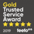 feefo Gold Trusted Service 5 Star