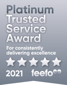 feefo Platinum Service Award 2021