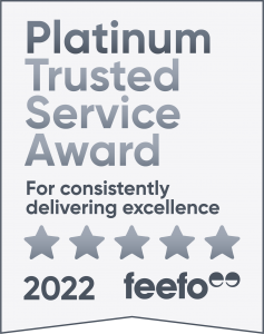 feefo Platinum Trusted Service Award 2022 Rectangle P ligh